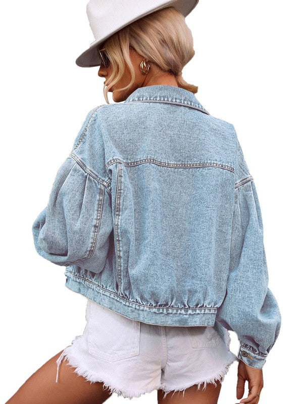 Oversized denim jacket