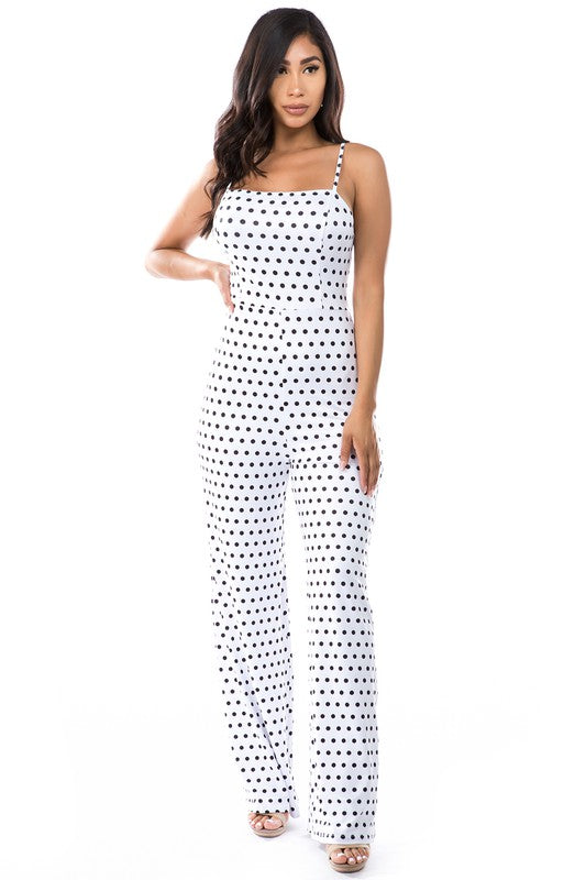 SEXY JUMPSUIT POCKA DOT