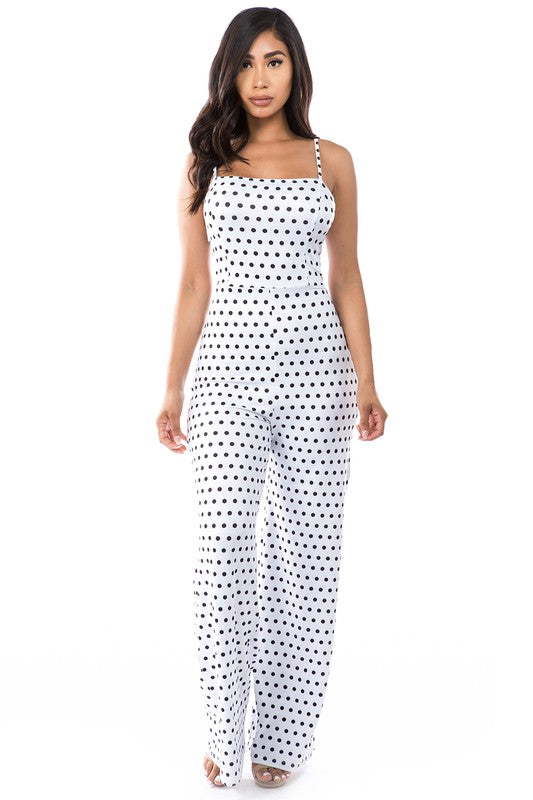 SEXY JUMPSUIT POCKA DOT