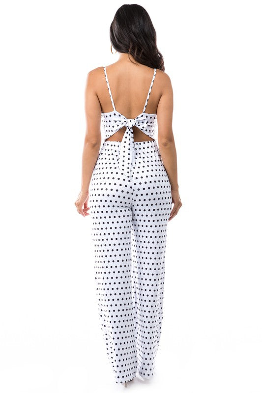 SEXY JUMPSUIT POCKA DOT