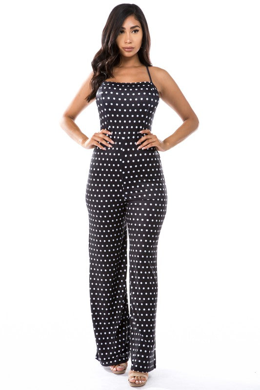 SEXY JUMPSUIT POCKA DOT