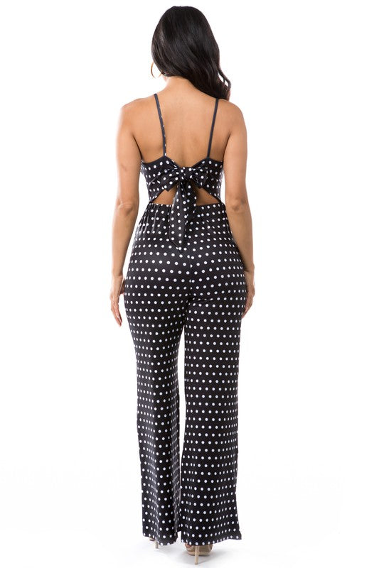 SEXY JUMPSUIT POCKA DOT