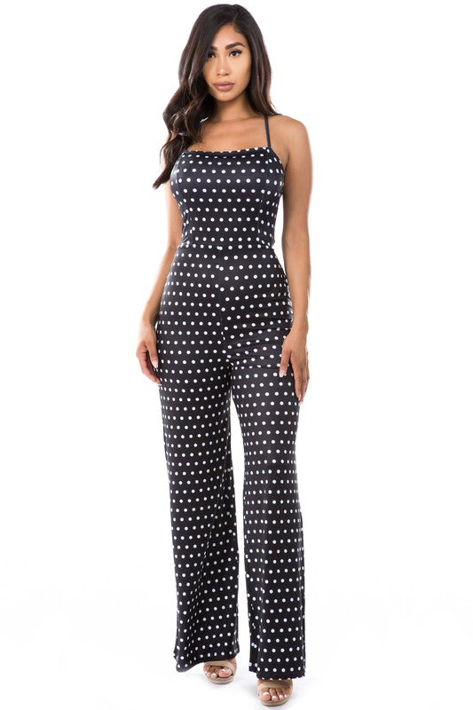 SEXY JUMPSUIT POCKA DOT