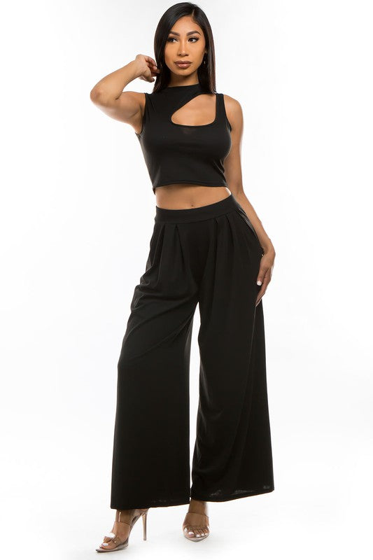 TOP TWO PIECE PANT SET