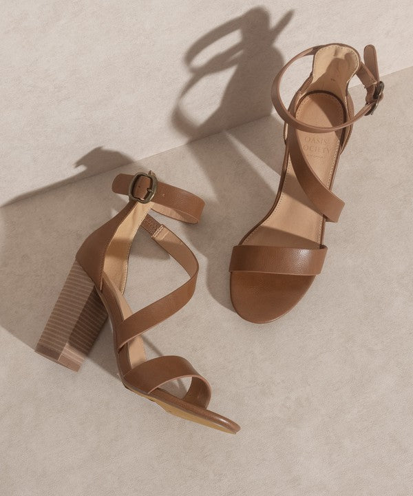 OASIS SOCIETY KIMBERLY - STRAP SANDAL HEEL