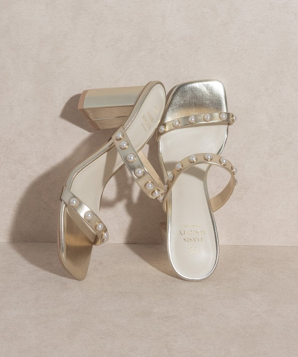 OASIS SOCIETY VICTORIA - PEARL STRAP HEEL