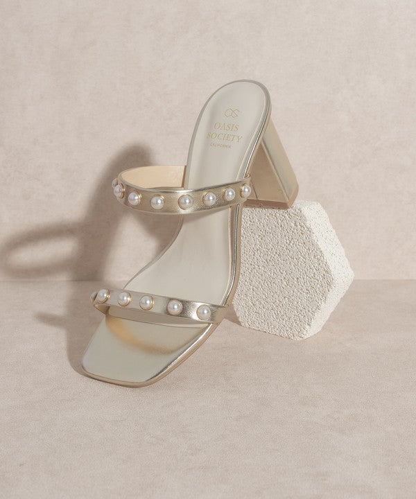 OASIS SOCIETY VICTORIA - PEARL STRAP HEEL