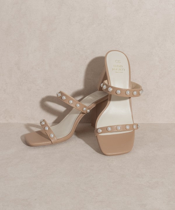 OASIS SOCIETY VICTORIA - PEARL STRAP HEEL