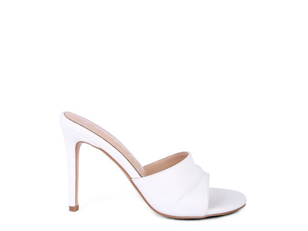 3RD DIVORCE PLEATED STRAP HIGH HEELED SANDAL