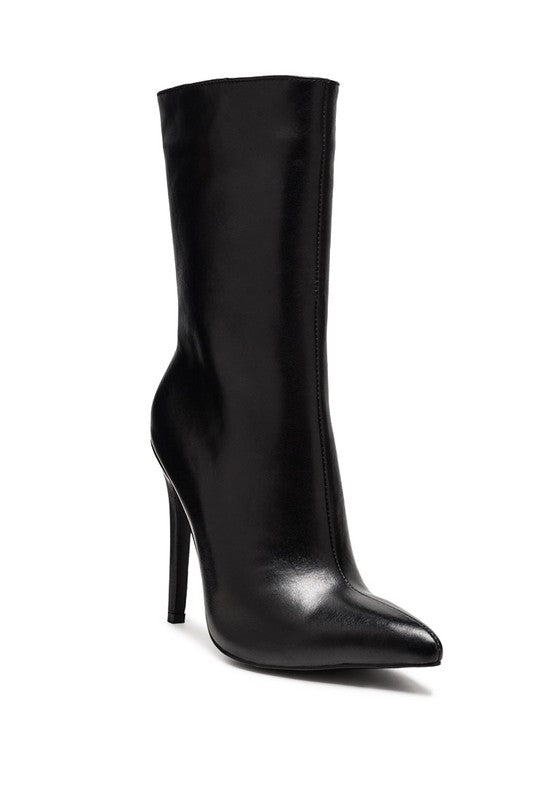 NAGINI OVER ANKLE POINTED TOE HIGH HEELED BOOT