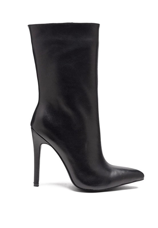 NAGINI OVER ANKLE POINTED TOE HIGH HEELED BOOT