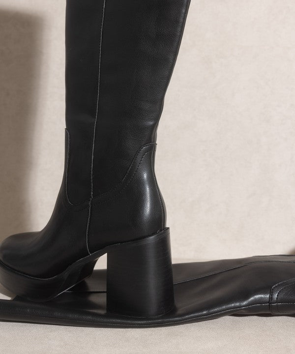 OASIS SOCIETY JUNIPER - PLATFORM KNEE-HIGH BOOTS