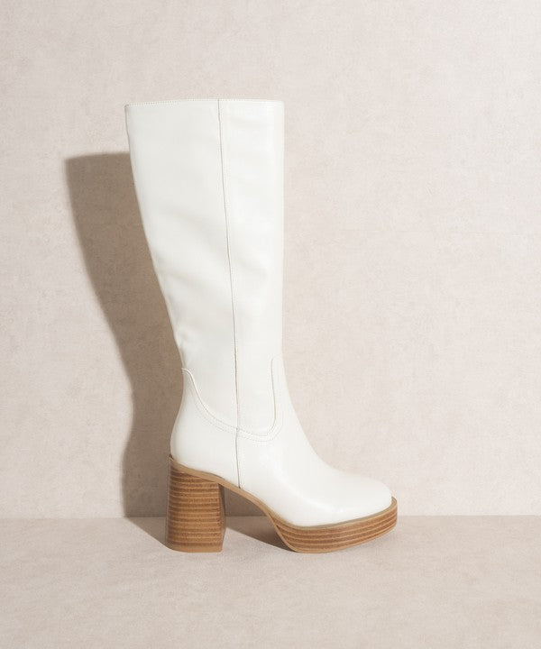 OASIS SOCIETY JUNIPER - PLATFORM KNEE-HIGH BOOTS