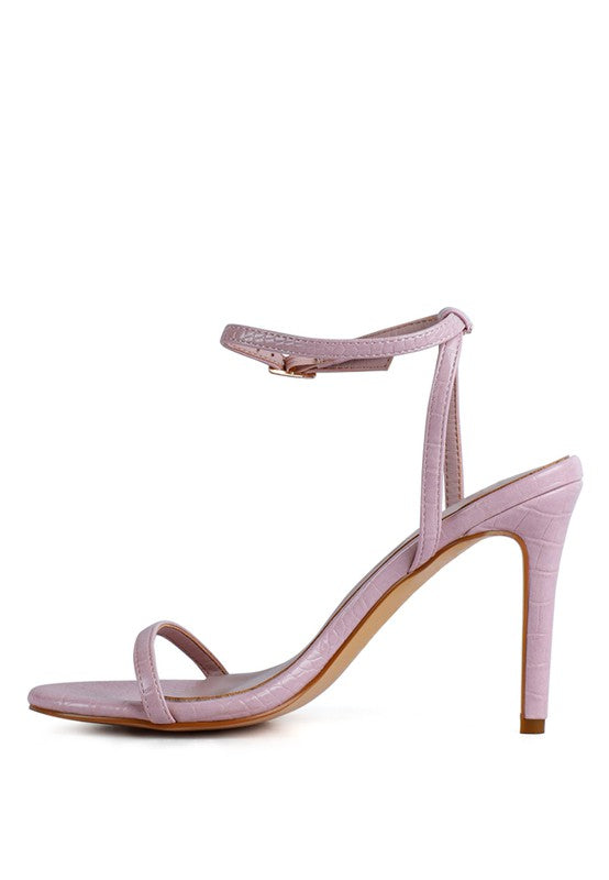 BLONDES CROC HIGH HEELED SANDAL