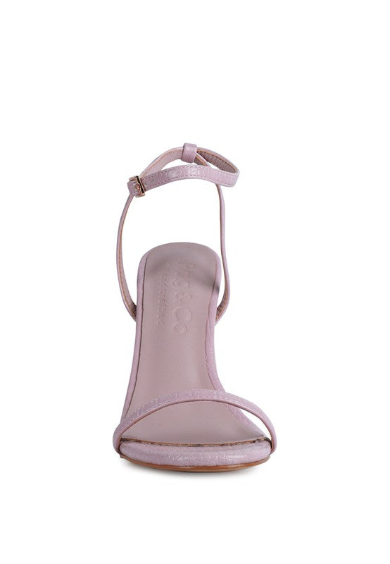 BLONDES CROC HIGH HEELED SANDAL