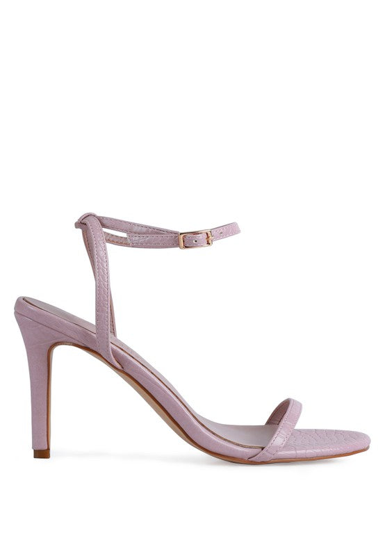 BLONDES CROC HIGH HEELED SANDAL