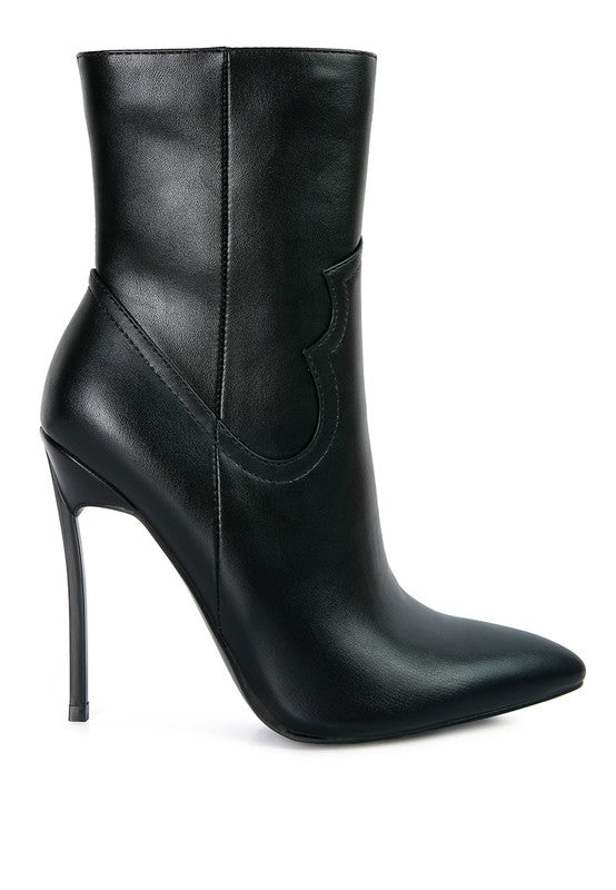 JENNER HIGH HEEL COWGIRL ANKLE BOOT