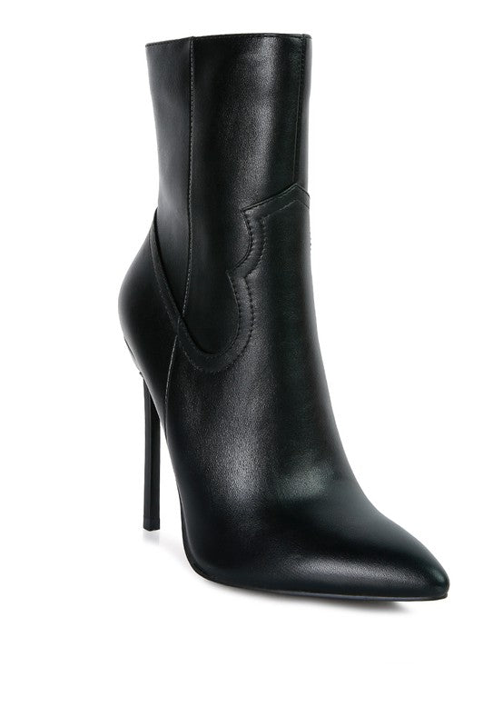 JENNER HIGH HEEL COWGIRL ANKLE BOOT