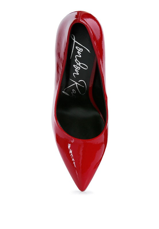 PERSONATED STILETTO HEEL PUMPS