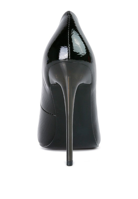 PERSONATED STILETTO HEEL PUMPS