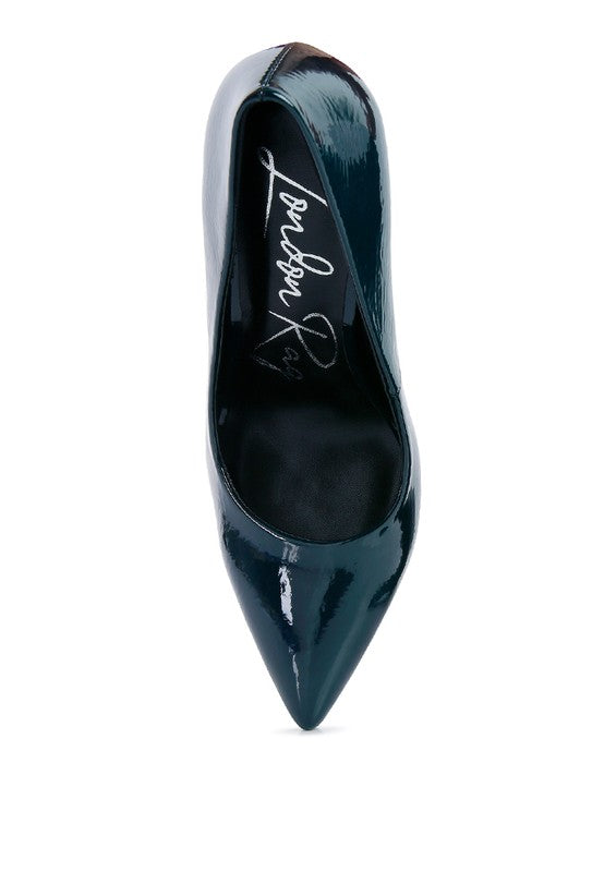 PERSONATED STILETTO HEEL PUMPS