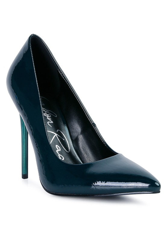 PERSONATED STILETTO HEEL PUMPS