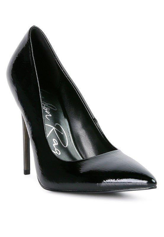 PERSONATED STILETTO HEEL PUMPS