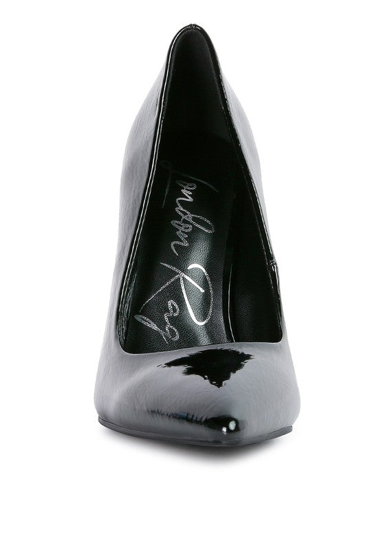 PERSONATED STILETTO HEEL PUMPS