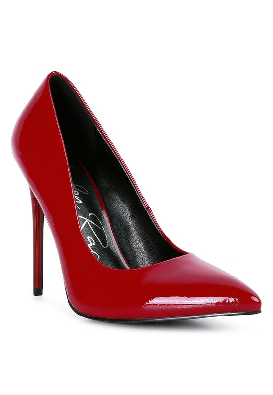 PERSONATED STILETTO HEEL PUMPS