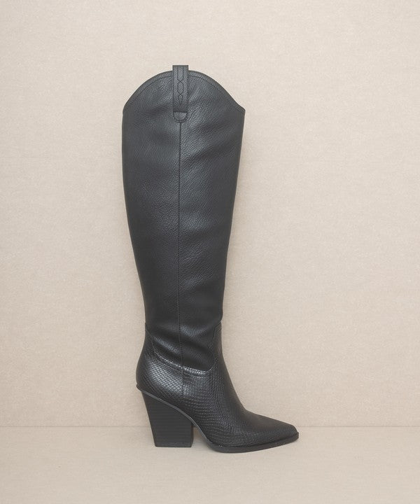 OASIS SOCIETY BARCELONA - KNEE HIGH WESTERN BOOTS