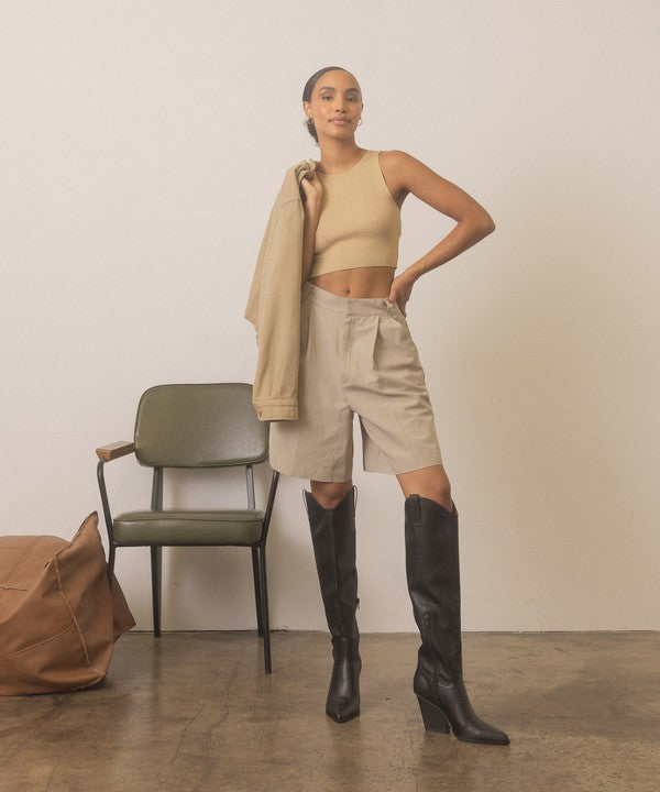 OASIS SOCIETY BARCELONA - KNEE HIGH WESTERN BOOTS