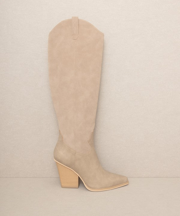 OASIS SOCIETY BARCELONA - KNEE HIGH WESTERN BOOTS