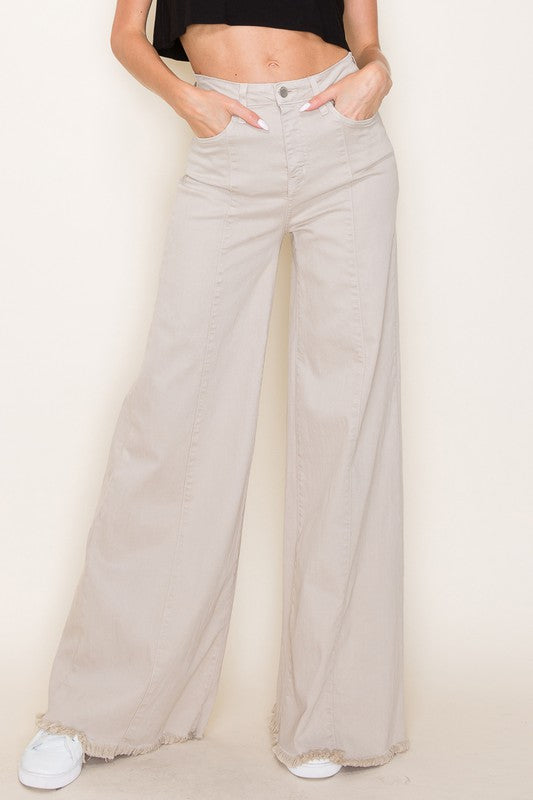 WIDE LEG DENIM JEANS