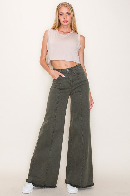 WIDE LEG DENIM JEANS