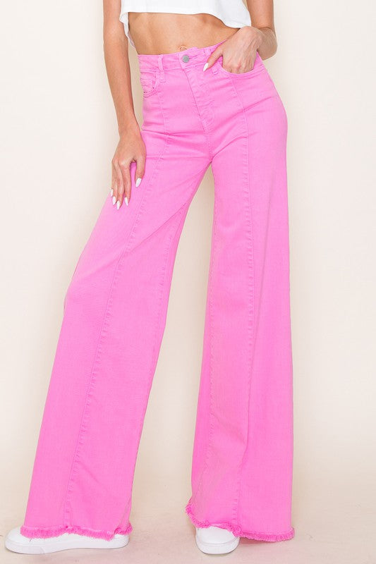 WIDE LEG DENIM JEANS