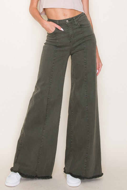 WIDE LEG DENIM JEANS