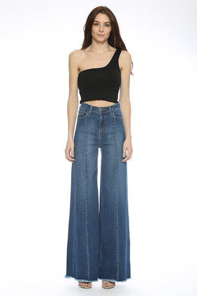 WIDE LEG DENIM JEANS