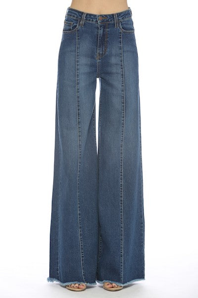 WIDE LEG DENIM JEANS