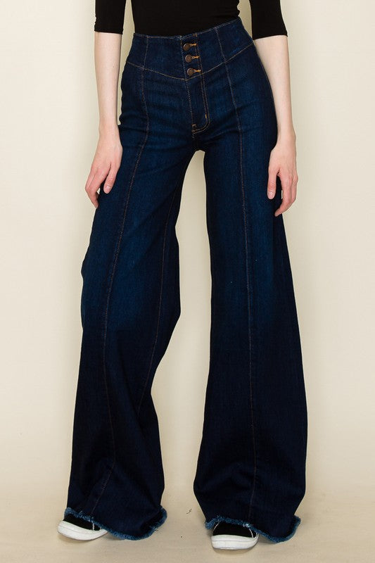 WIDE LEG DENIM JEANS