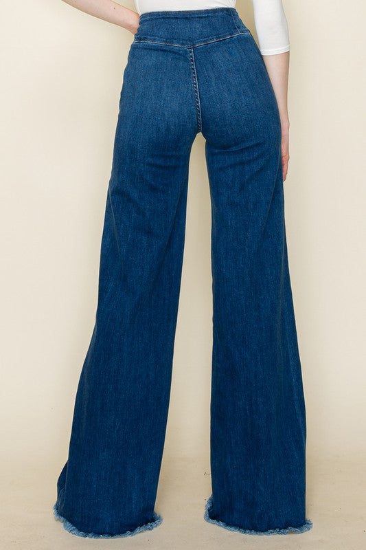 WIDE LEG DENIM JEANS