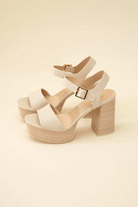 OPTIONS-S ANKLE STRAP HEELS